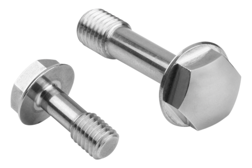 Hexagon bolts with narrow shaft in Hygienic DESIGN