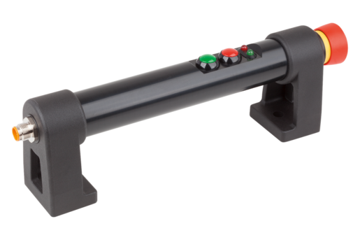 Tubular handles, plastic, with electronic switch function, Style B, with emergency stop