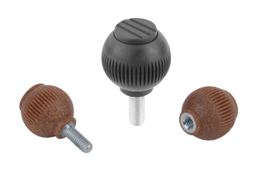 Spherical knobs biopolymer