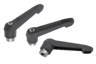 Adjustable handles antibacterial internal thread, plastic grip, metal parts stainless steel