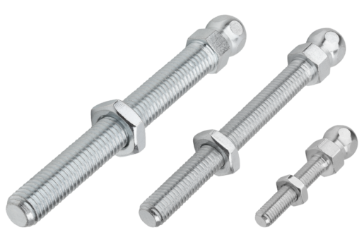 Swivel feet threaded spindles steel or stainless steel 