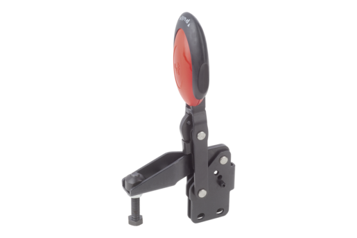 Vertical Toggle Clamps with Safety Interlock
with straight foot and adjustable clamping spindle