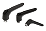 Adjustable handles ergonomic internal thread, steel parts stainless steel