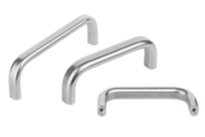 Pull Handles, stainless steel, round profile, metric