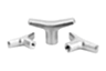 T-grips in stainless steel