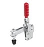 Vertical Clamps with straight foot and adjustable clamping spindle