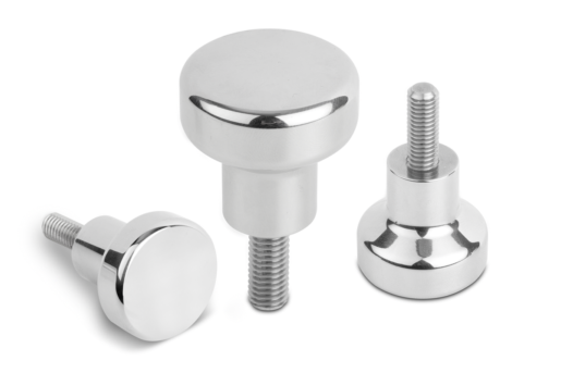 Mushroom knobs male thread with high head for Hygienic USIT® sealing and shim washer Freudenberg Process Seals