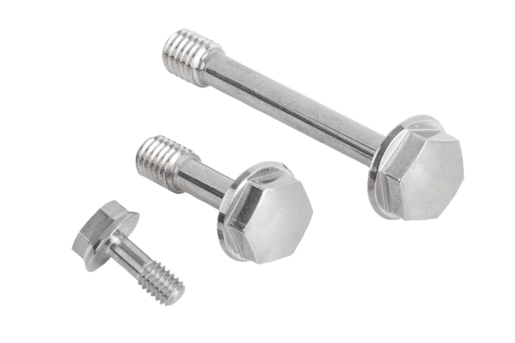 Hexagon bolts with narrow shaft in Hygienic DESIGN