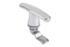 Quarter-turn lock in Hygienic DESIGN with T-grip