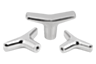 T-grips with internal thread in stainless steel for Hygienic USIT® sealing and shim washer Freudenberg Process Seals