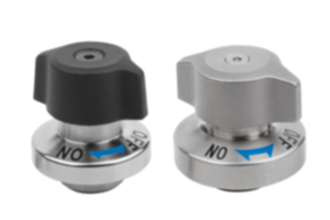 Quarter-turn latches, stainless steel rotary knob plastic or stainless steel