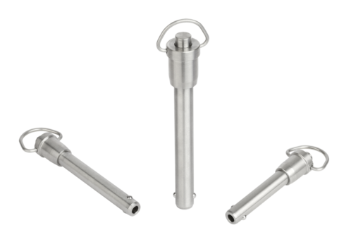 KIPP - Ball lock pins with grip ring stainless steel