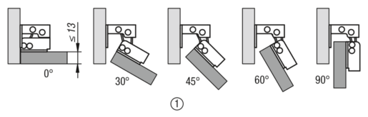 norelem - Bisagras elásticas Bisagras con muelle tensor y perfil de  aluminio, 1,3 Nm