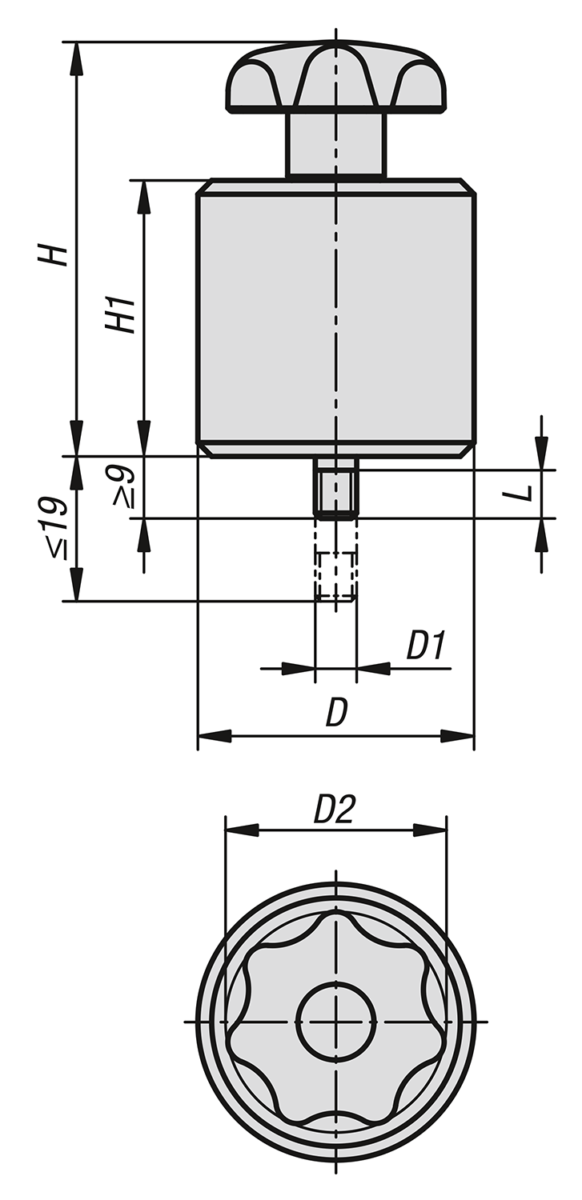 Clamp stops adjustable for slot profiles