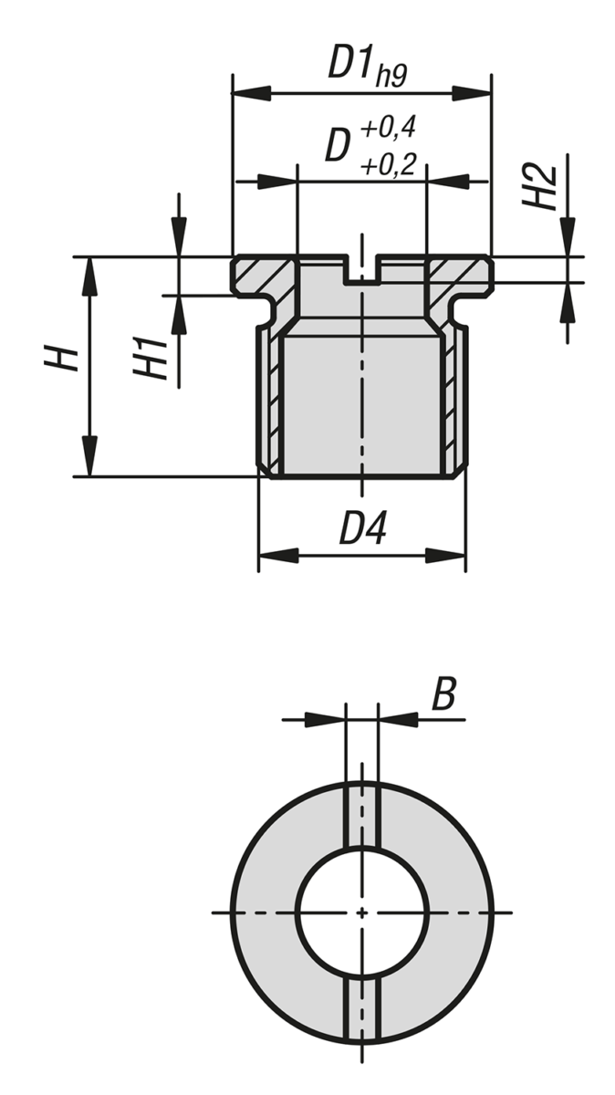 Locating bushes stainless steel for locating cylinder, pneumatic 