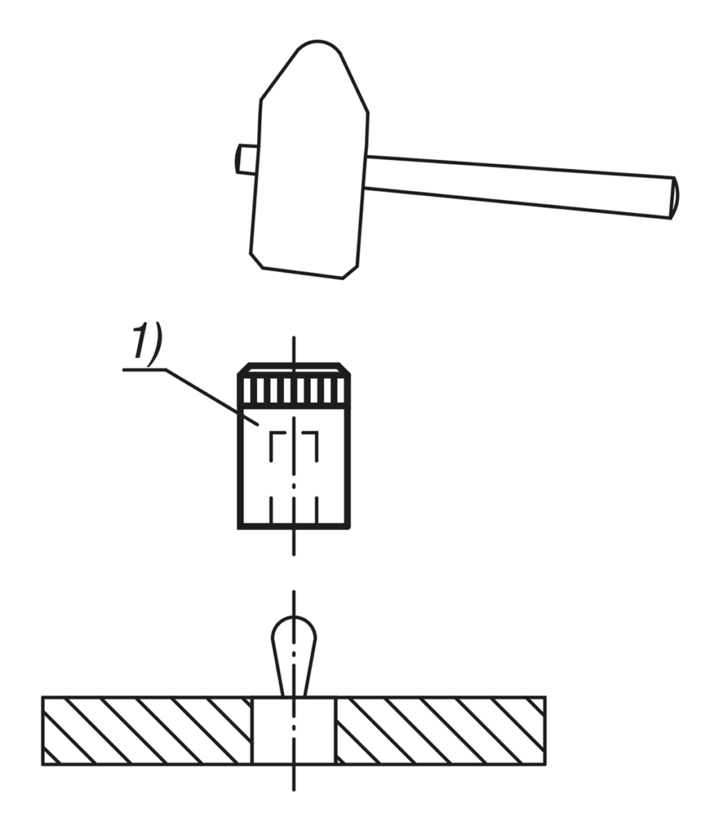 Assembly tool
for lateral spring plungers with plastic spring