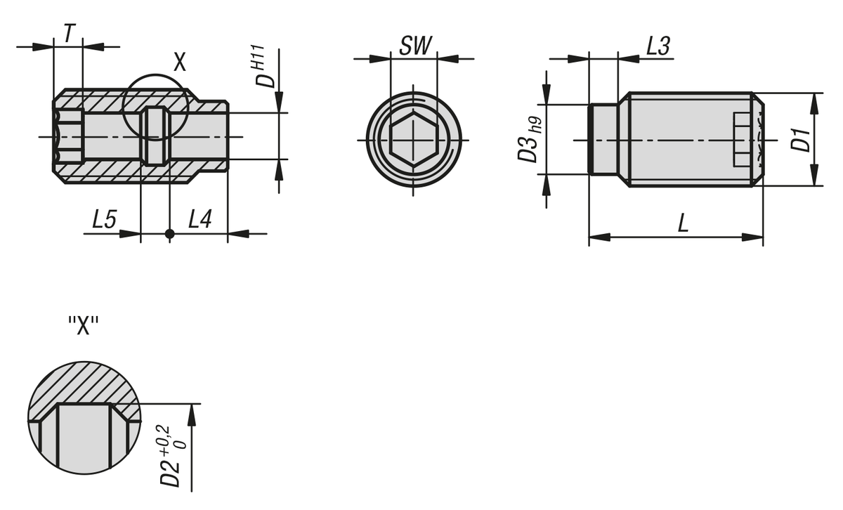 Bushing for Ball Lock Pins