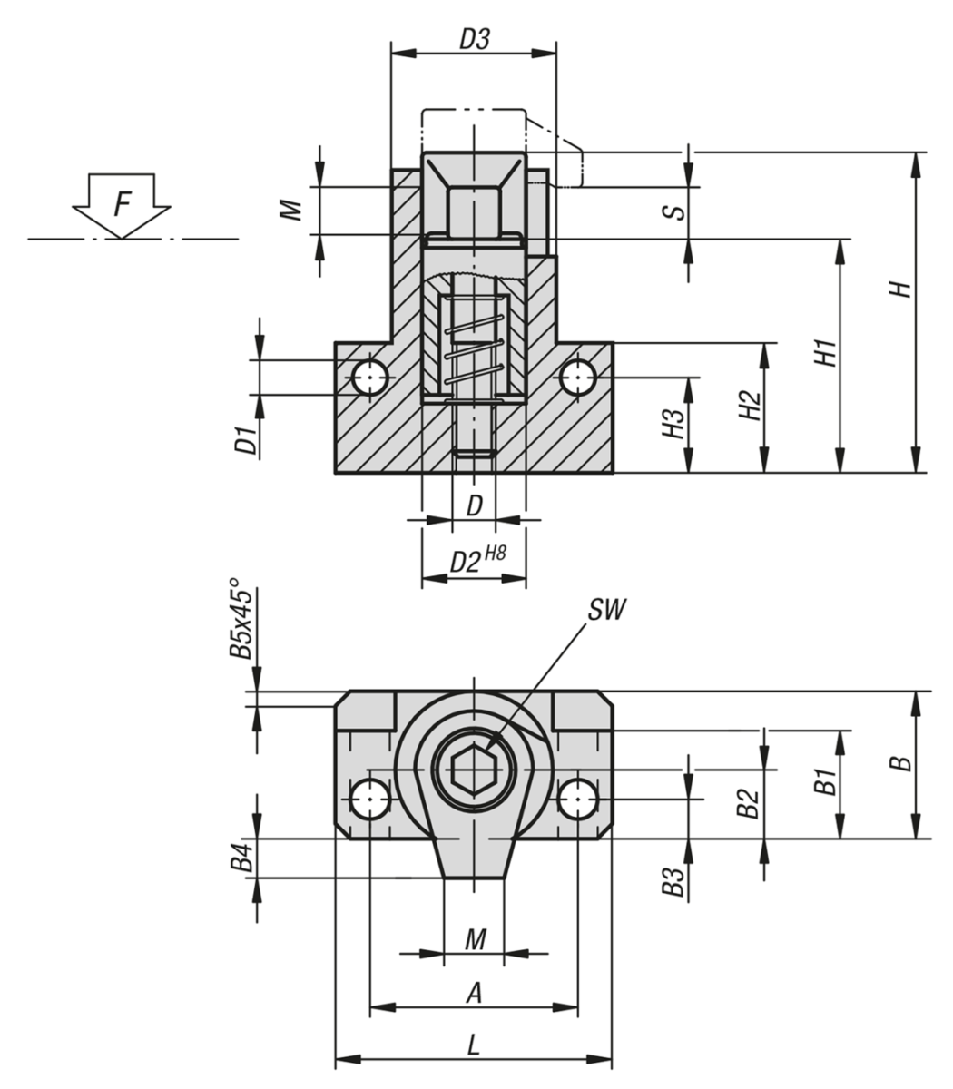 Hook clamps with mounting bracket