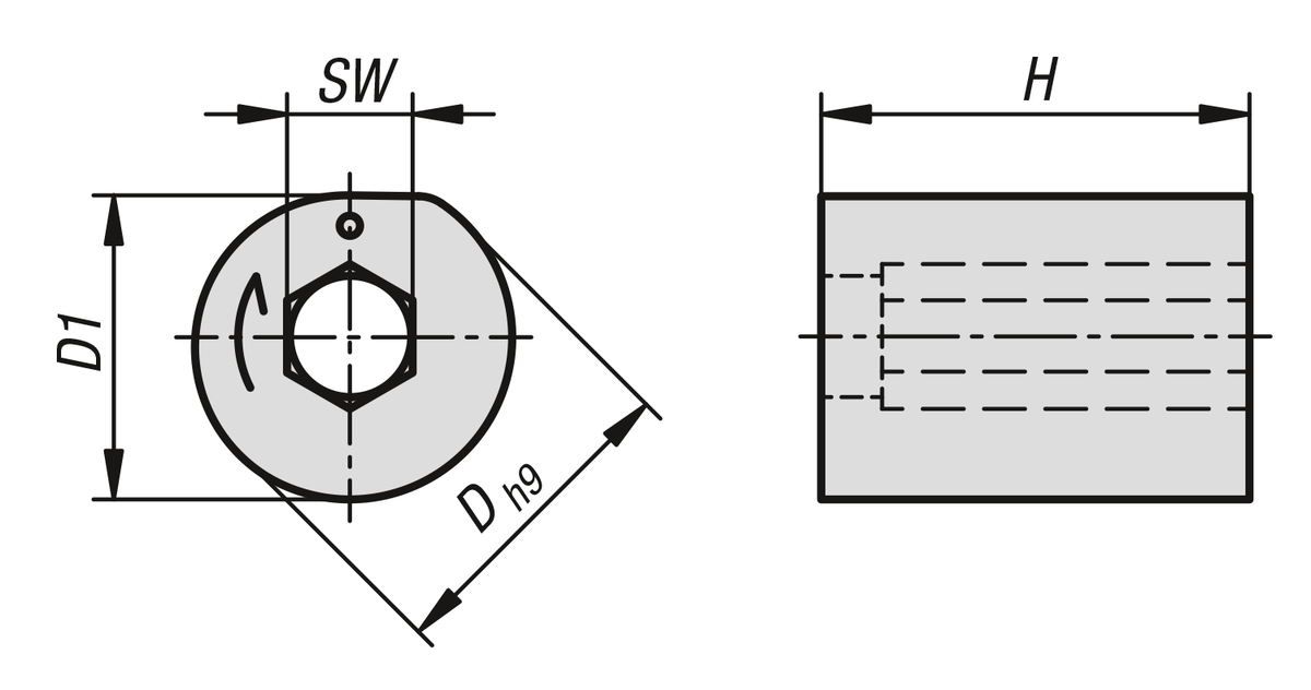 Clamp cam brass