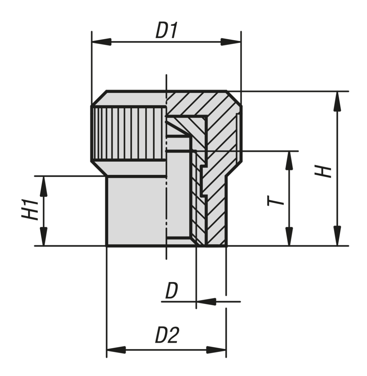 Knurled knobs