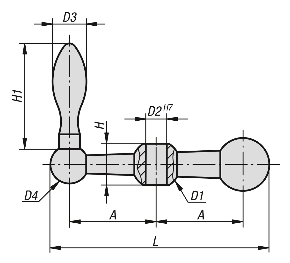 KIPP Crank handles balanced