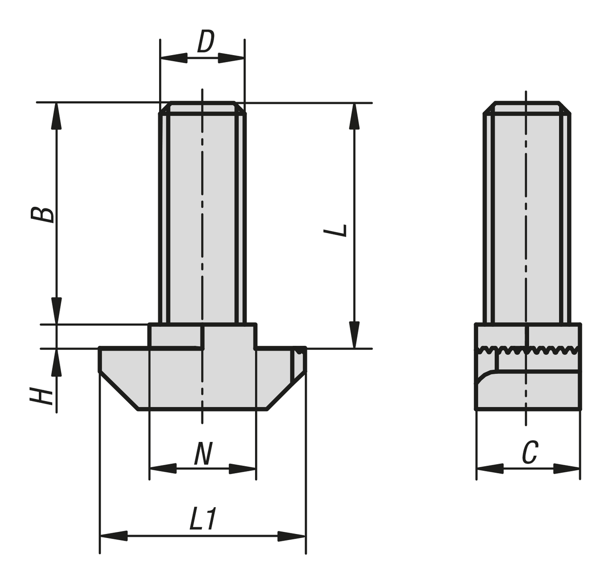 Hammer-head screws