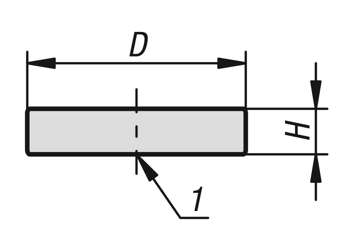 Magnets raw, NdFeB, disc form