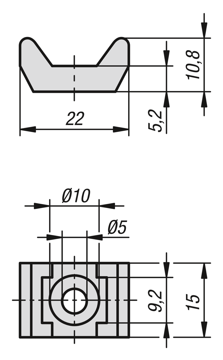 Cable tie block