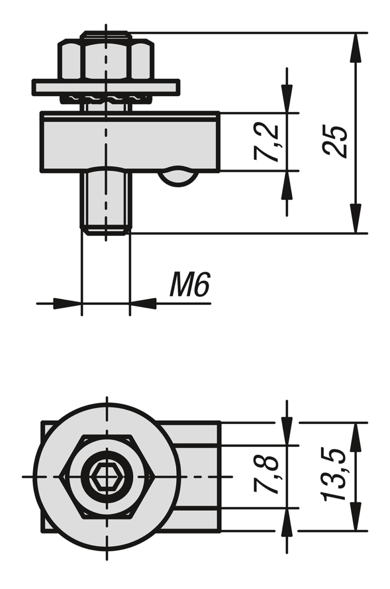 Earthing terminal type I