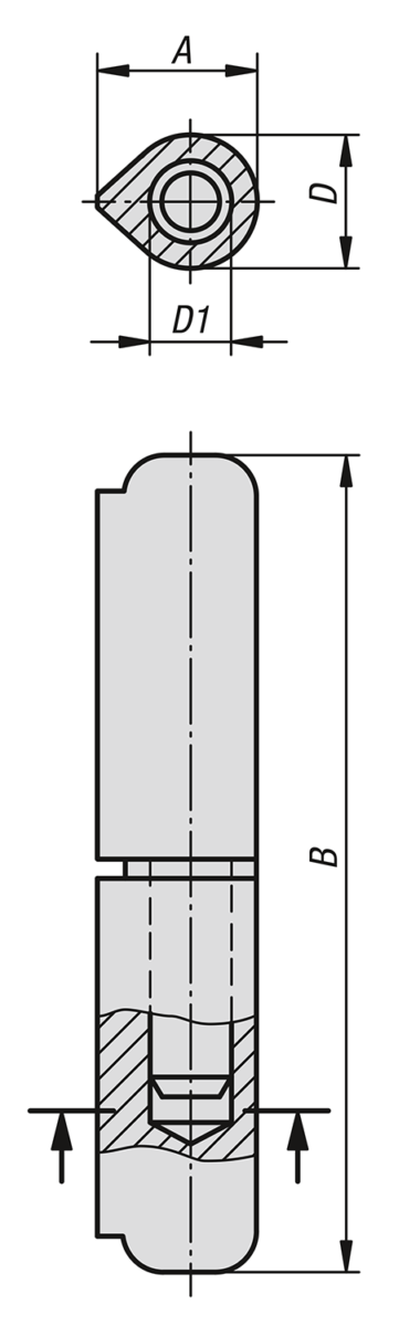 Charnières en inox, soudables