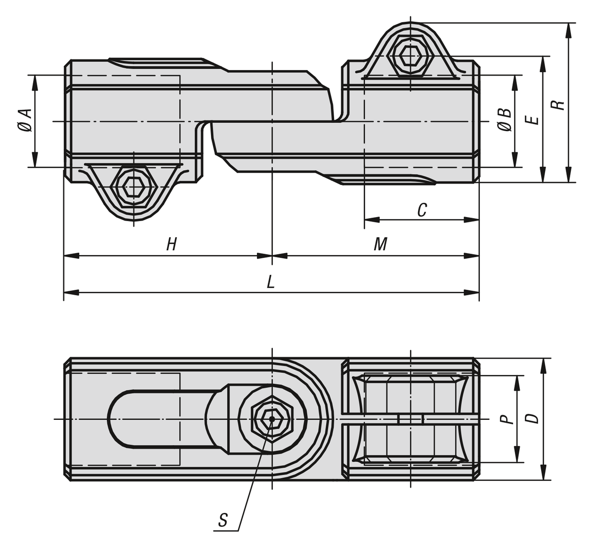 Tube Clamps Swivel aluminum