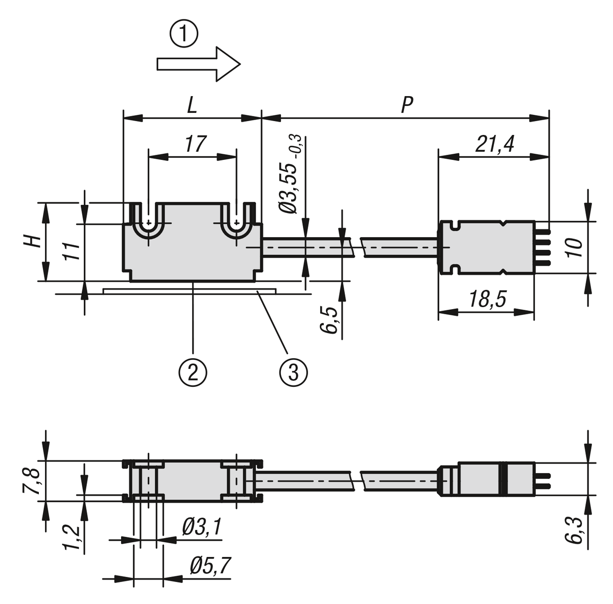 Magnetic sensors passive sensors, miniature design