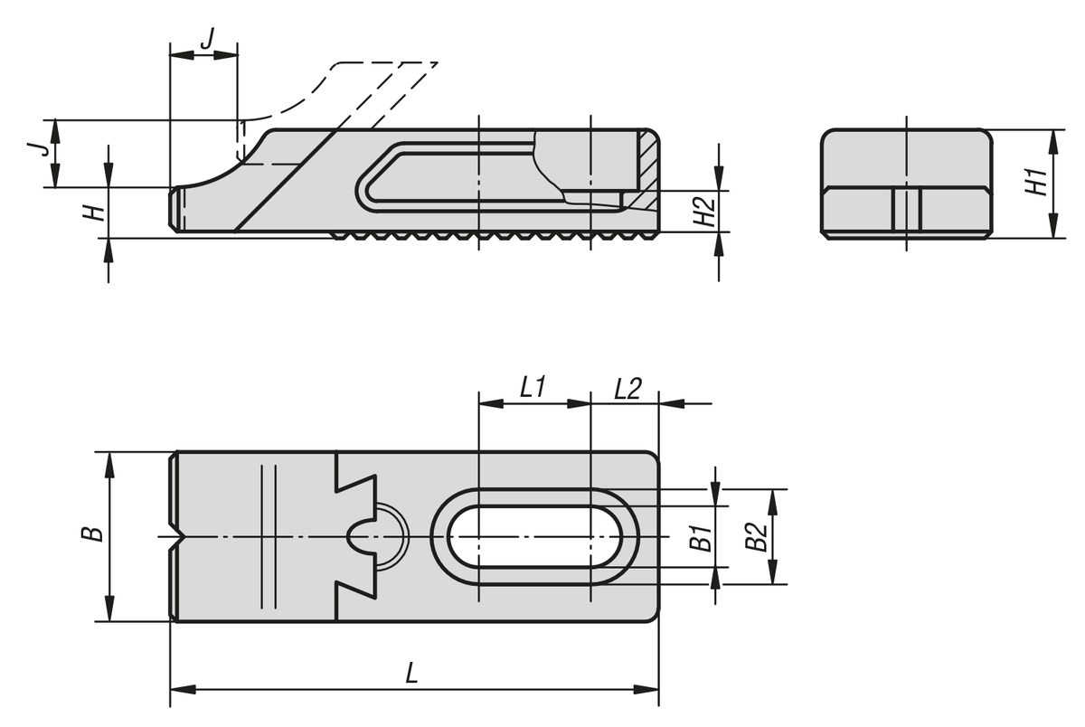 Toe clamps, stepped