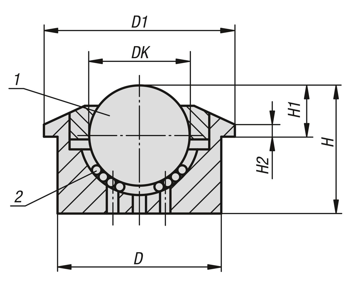 Ball transfer units heavy duty suitable for outdoor use