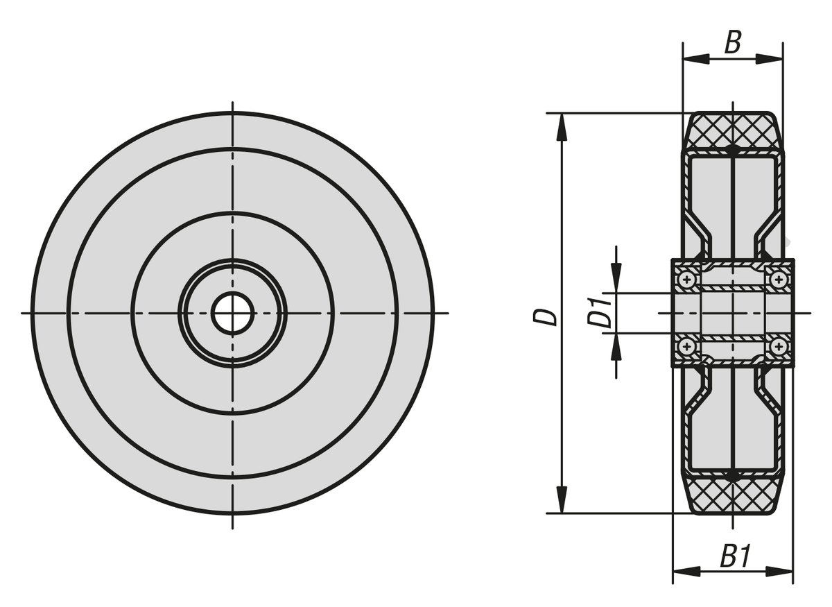 Wheels heavy-load wheel body welded