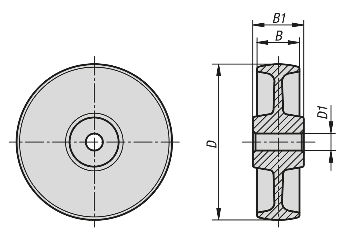 Roue polyamide